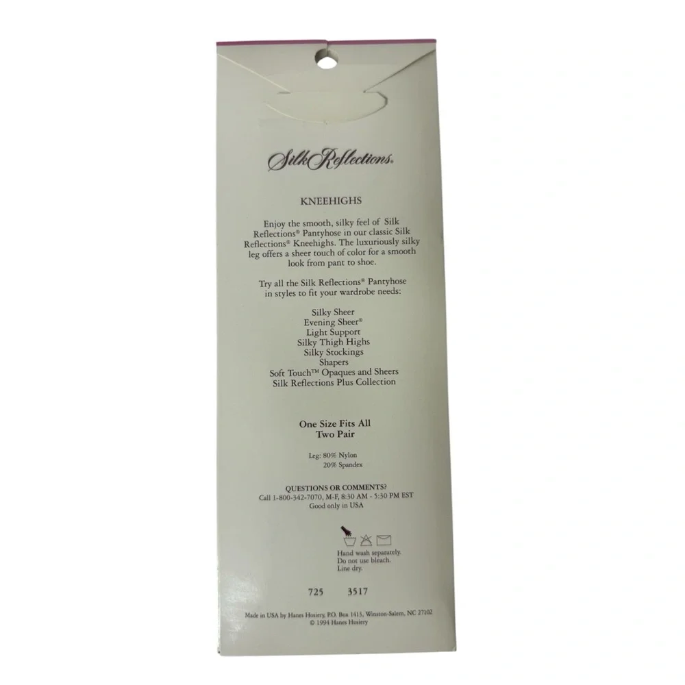 Hanes Silk Reflections 5 Packages With 2‎ Pair Each Knee HighBlac/ Barely There